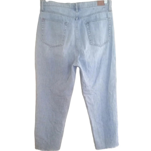 Urban Outfitters BDG Light Wash Slim Straight Jeans Raw Hem Size 32 - Picture 5 of 9